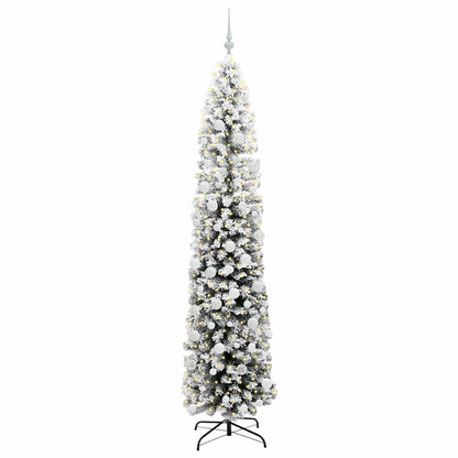 Kunstkerstboom Groen 210 cm PVC en Staal en Kunststof