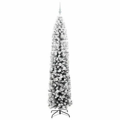 Kunstkerstboom Groen 210 cm PVC en Staal en Kunststof