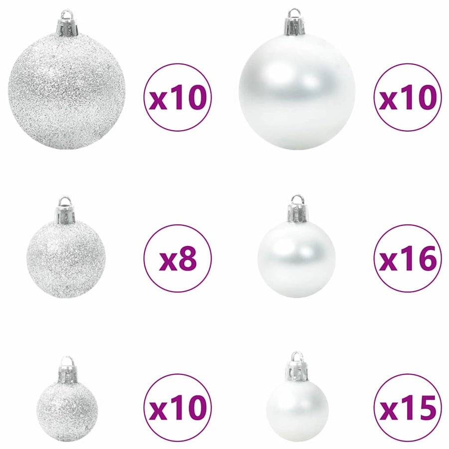 Kunstkerstboom Groen 210 cm PVC en Staal en Kunststof