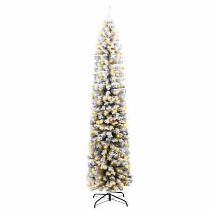 Kunstkerstboom Groen 240 cm PVC en Staal en Kunststof