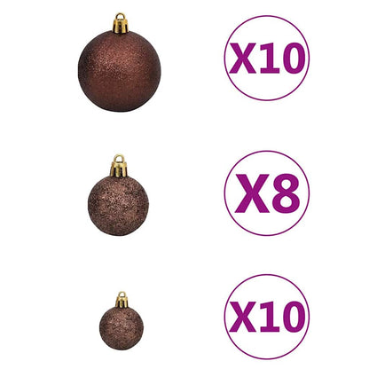 Kunstkerstboom Groen 240 cm PVC en Staal en Kunststof