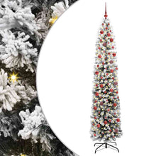 Kunstkerstboom Groen 240 cm PVC en Staal en Kunststof