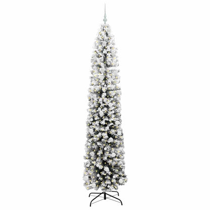 Kunstkerstboom Groen 240 cm PVC en Staal en Kunststof