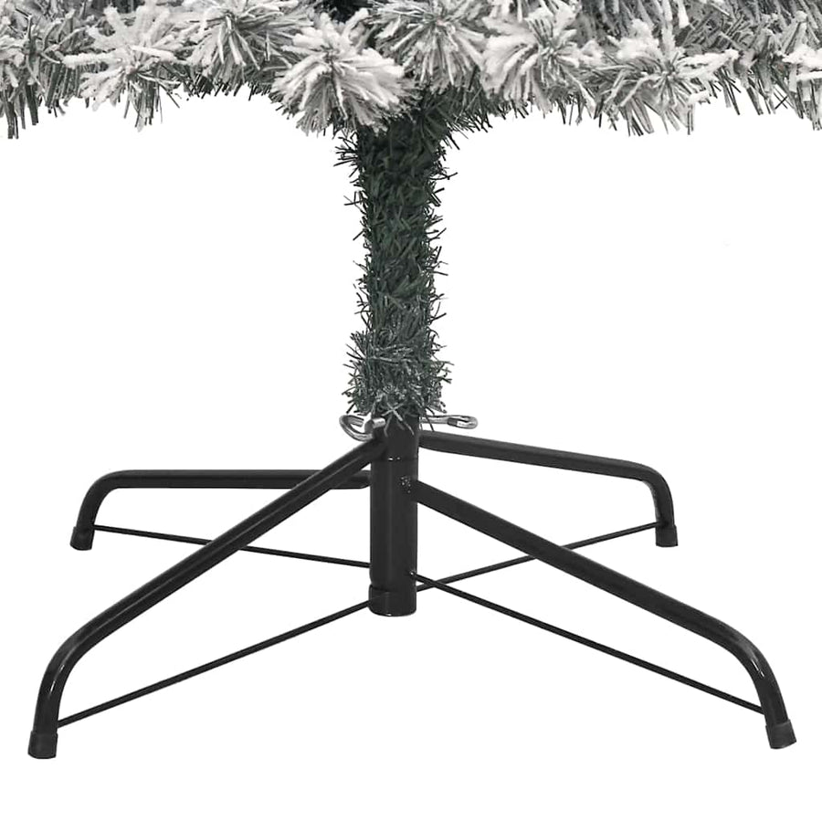 Kunstkerstboom Groen 270 cm PVC en Staal en Kunststof