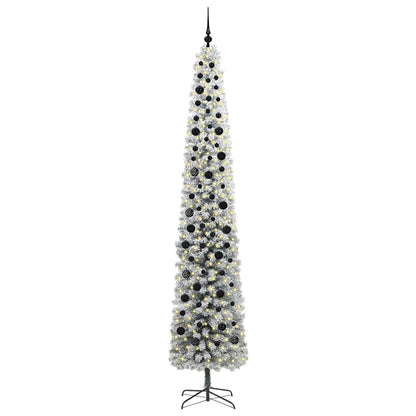 Kunstkerstboom Groen 270 cm PVC en Staal en Kunststof