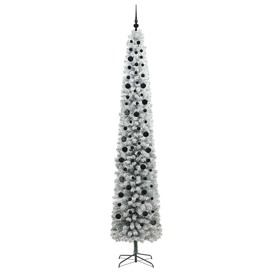 Kunstkerstboom Groen 270 cm PVC en Staal en Kunststof