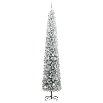 Kunstkerstboom Groen 270 cm PVC en Staal en Kunststof