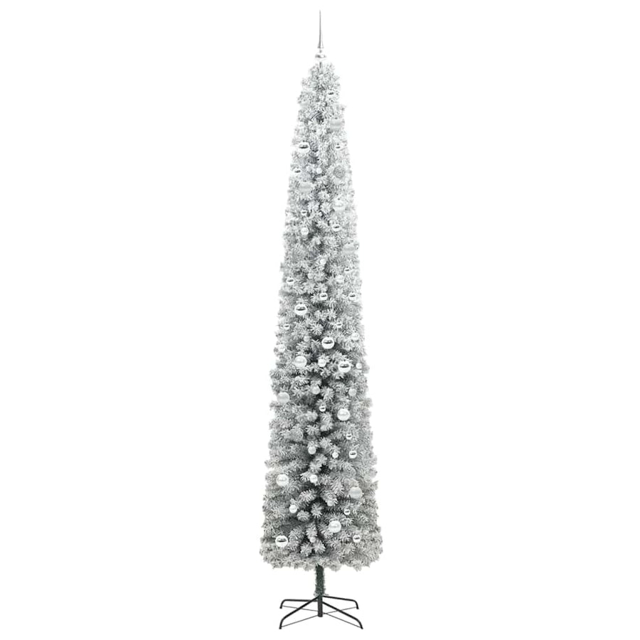 Kunstkerstboom Groen 270 cm PVC en Staal en Kunststof