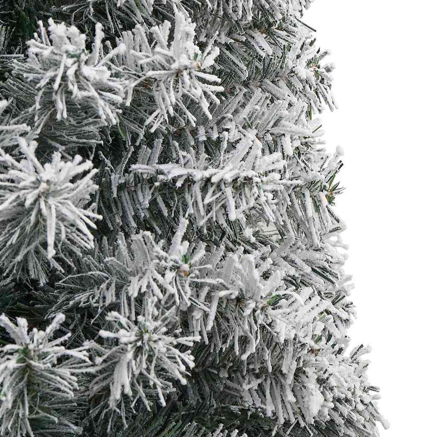 Kunstkerstboom Groen 270 cm PVC en Staal en Kunststof