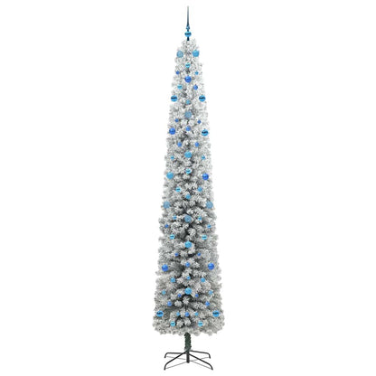 Kunstkerstboom Groen 270 cm PVC en Staal en Kunststof