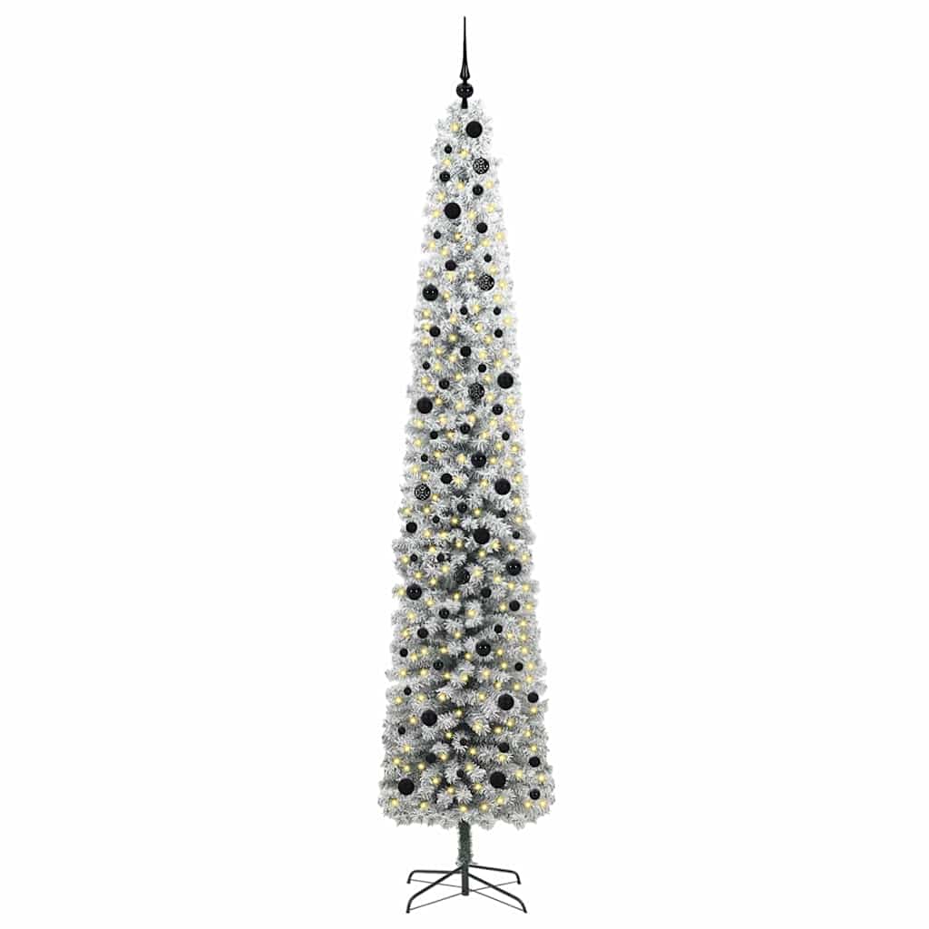 Kunstkerstboom Groen 300 cm PVC en Staal en Kunststof