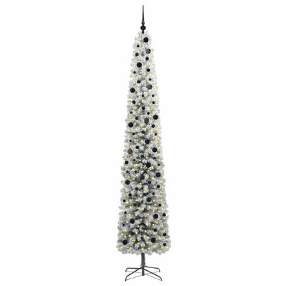 Kunstkerstboom Groen 300 cm PVC en Staal en Kunststof