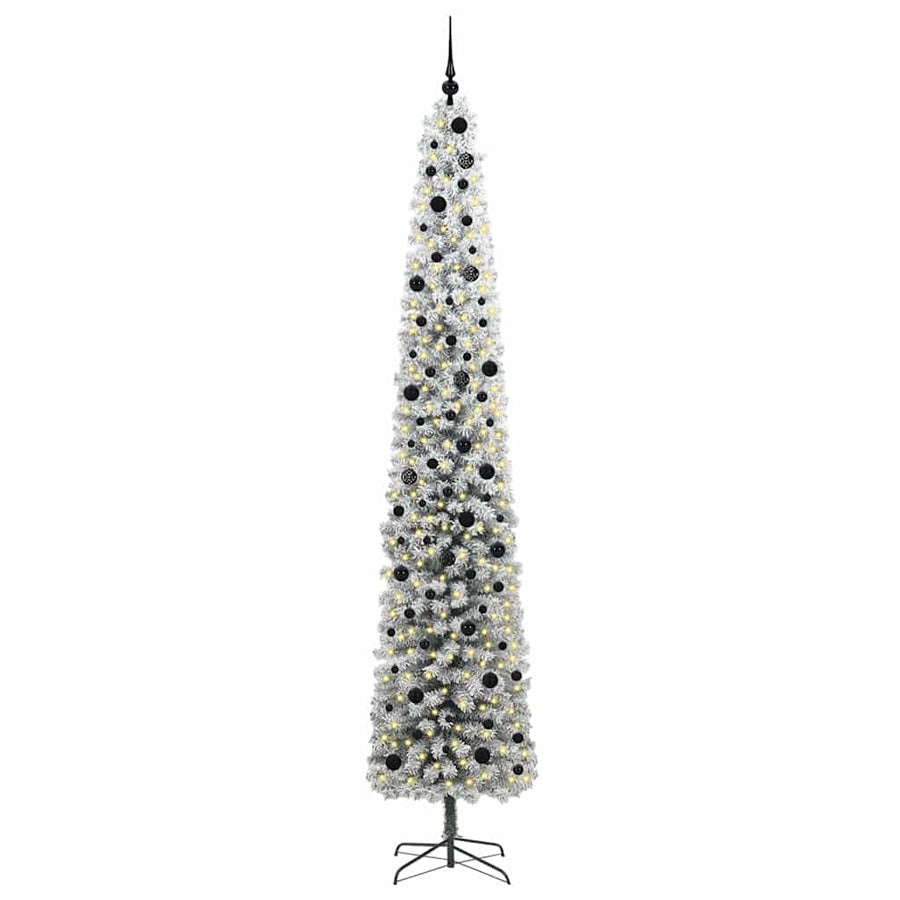 Kunstkerstboom Groen 300 cm PVC en Staal en Kunststof