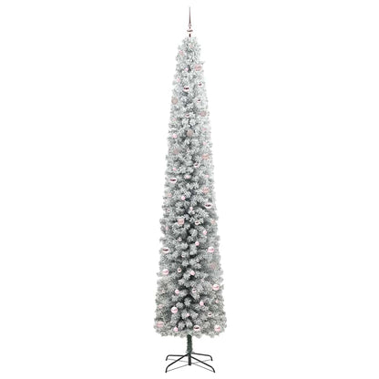 Kunstkerstboom Groen 300 cm PVC en Staal en Kunststof