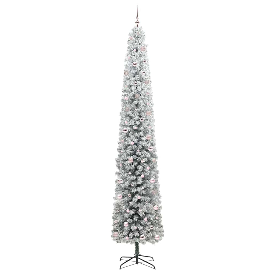 Kunstkerstboom Groen 300 cm PVC en Staal en Kunststof