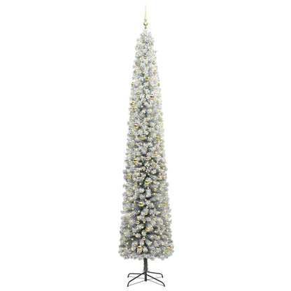 Kunstkerstboom Groen 300 cm PVC en Staal en Kunststof