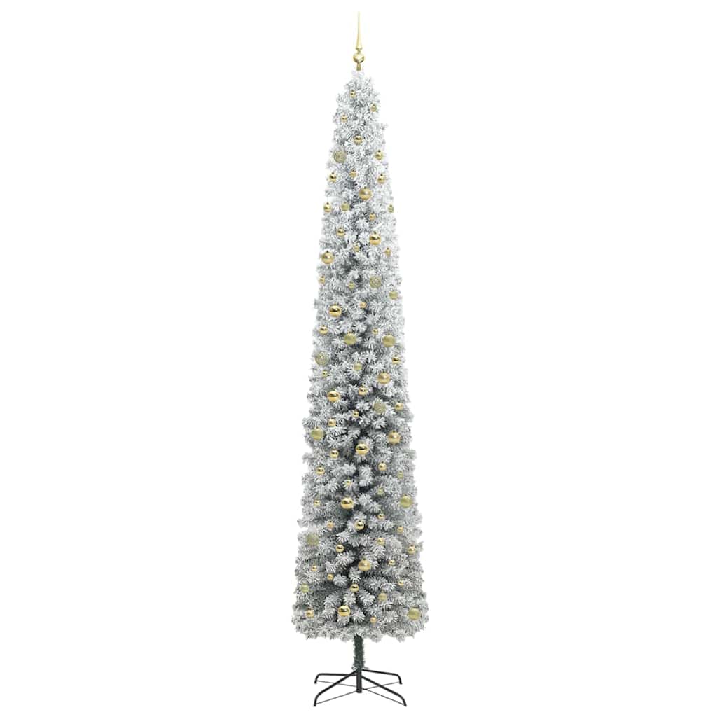 Kunstkerstboom Groen 300 cm PVC en Staal en Kunststof