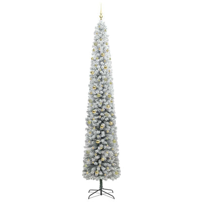 Kunstkerstboom Groen 300 cm PVC en Staal en Kunststof