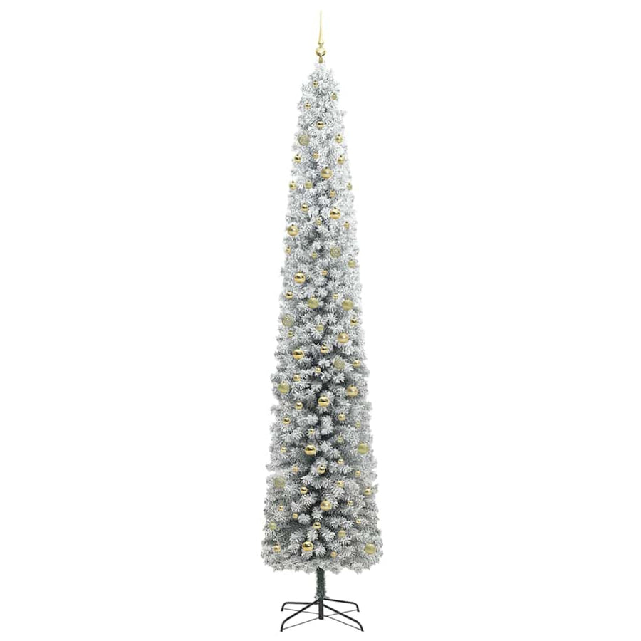 Kunstkerstboom Groen 300 cm PVC en Staal en Kunststof
