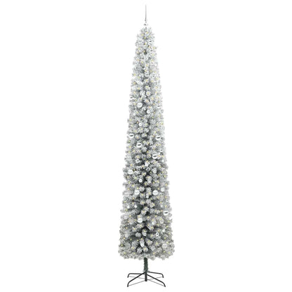 Kunstkerstboom Groen 300 cm PVC en Staal en Kunststof