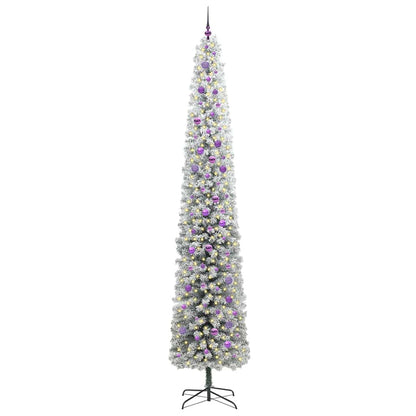 Kunstkerstboom Groen 300 cm PVC en Staal en Kunststof