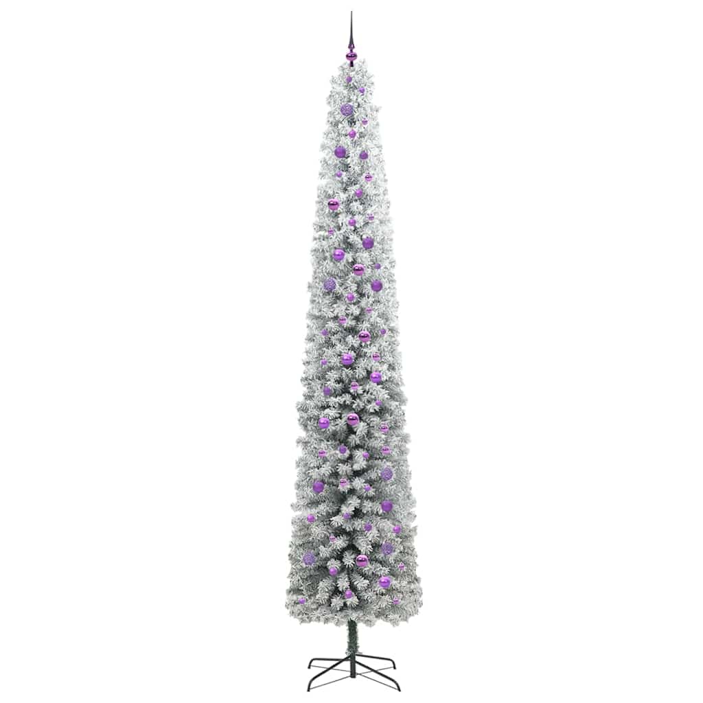 Kunstkerstboom Groen 300 cm PVC en Staal en Kunststof