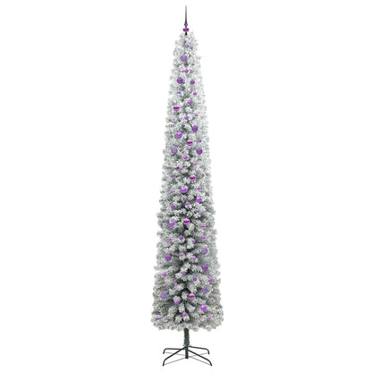 Kunstkerstboom Groen 300 cm PVC en Staal en Kunststof