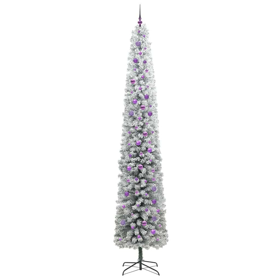 Kunstkerstboom Groen 300 cm PVC en Staal en Kunststof