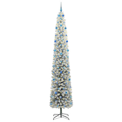 Kunstkerstboom Groen 300 cm PVC en Staal en Kunststof
