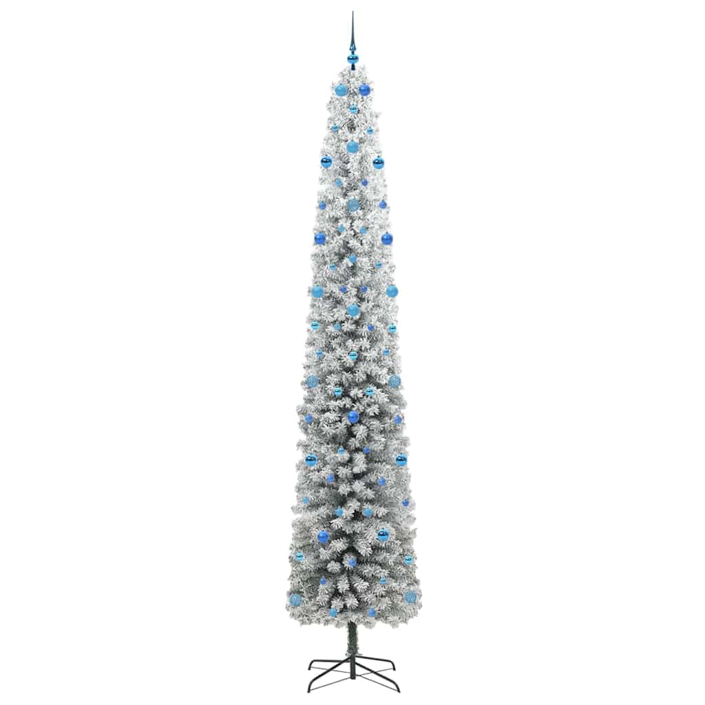 Kunstkerstboom Groen 300 cm PVC en Staal en Kunststof