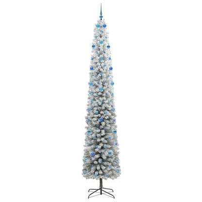 Kunstkerstboom Groen 300 cm PVC en Staal en Kunststof