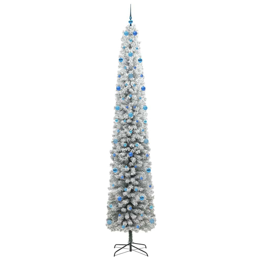 Kunstkerstboom Groen 300 cm PVC en Staal en Kunststof