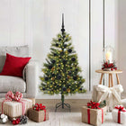 Artificial Hinged Christmas Tree With Cones Green 120 cm