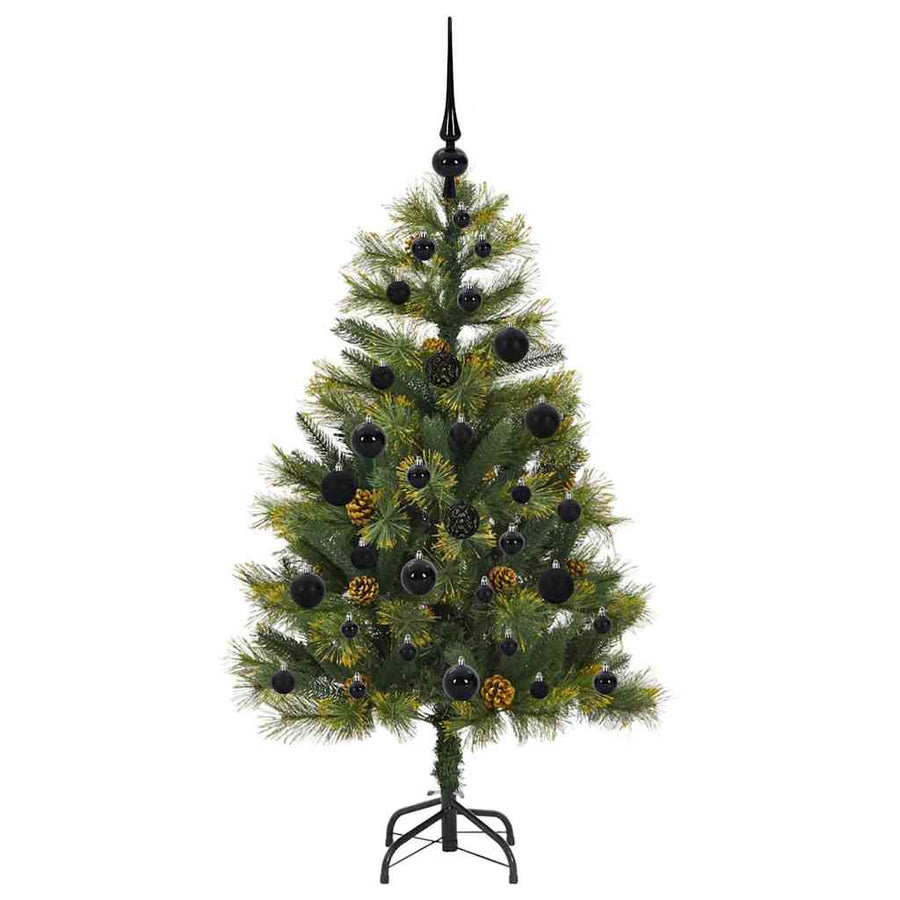 Kunstmatige Scharnier Kerstboom Met Cones Groen 120 cm