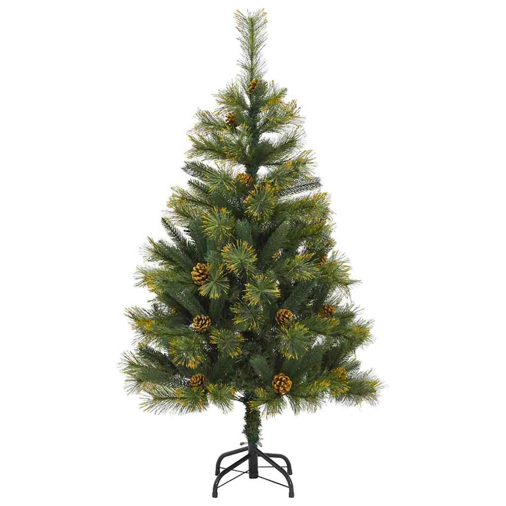 Kunstmatige Scharnier Kerstboom Met Cones Groen 120 cm