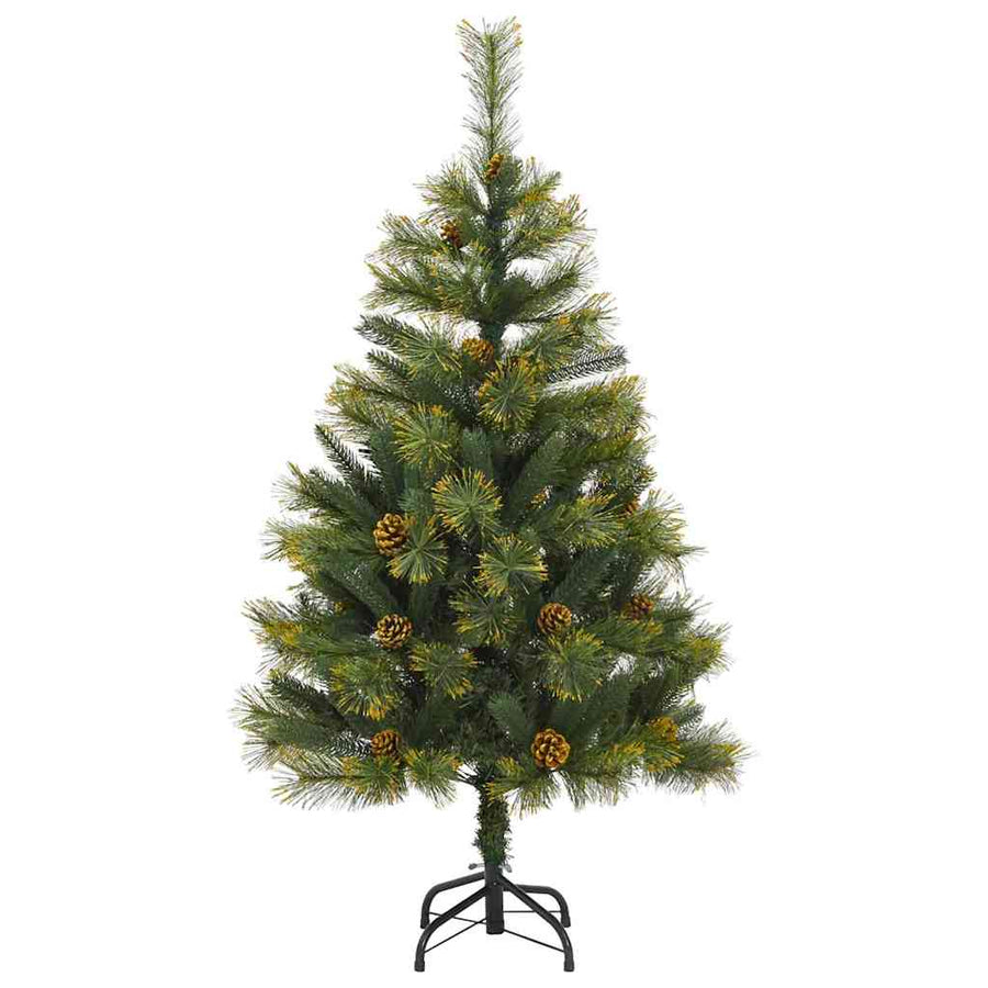 Kunstmatige Scharnier Kerstboom Met Cones Groen 120 cm