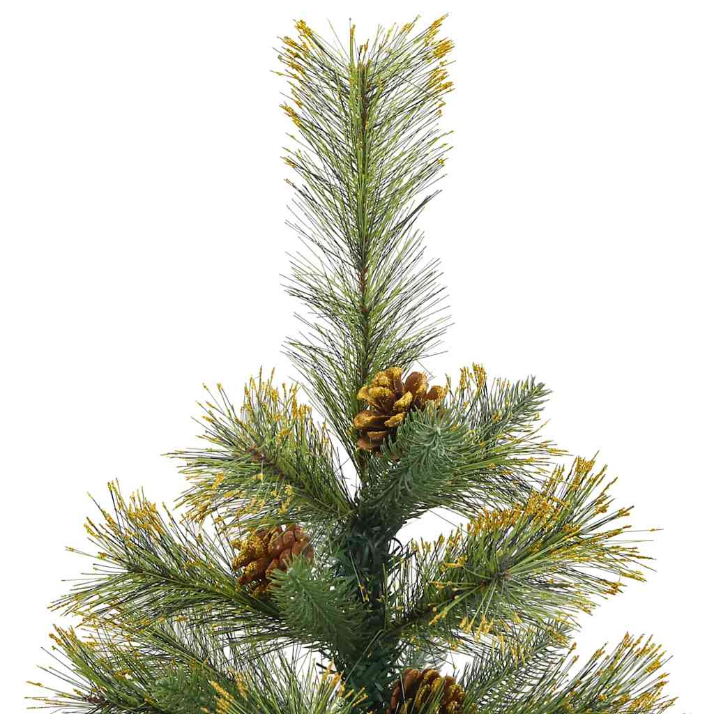 Kunstmatige Scharnier Kerstboom Met Cones Groen 120 cm