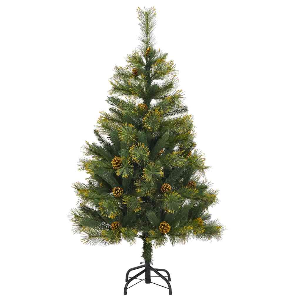 Kunstmatige Scharnier Kerstboom Met Cones Groen 120 cm