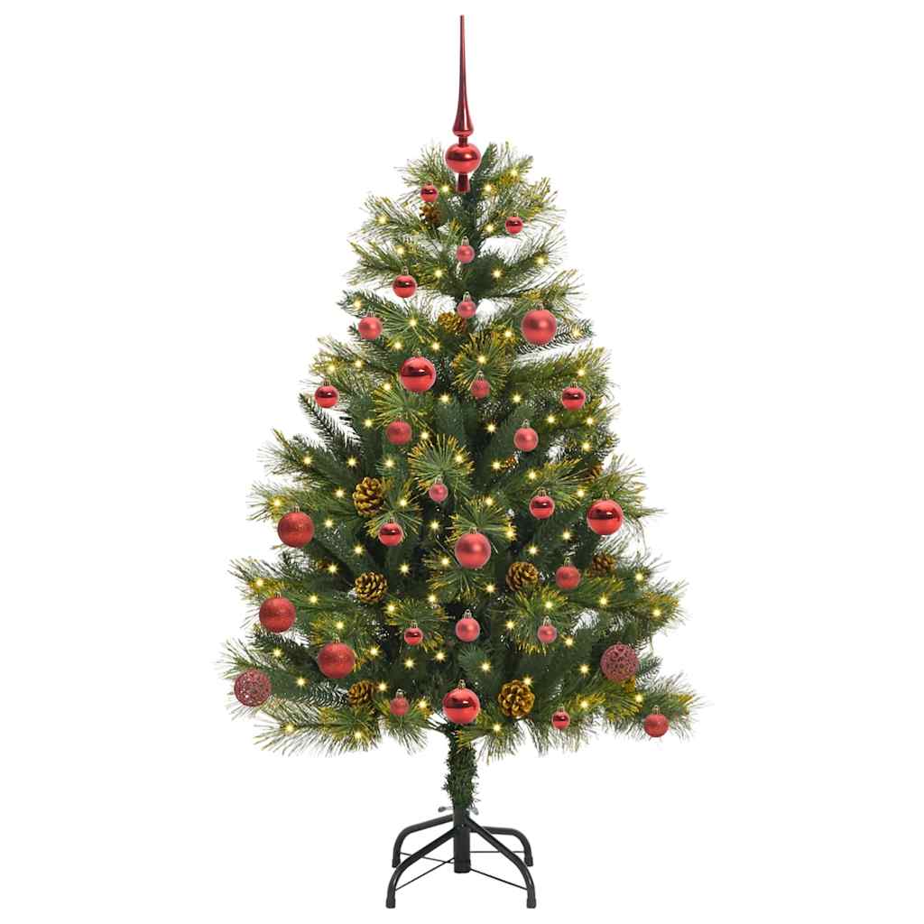 Kunstmatige Scharnier Kerstboom met Cones Groen 150 cm