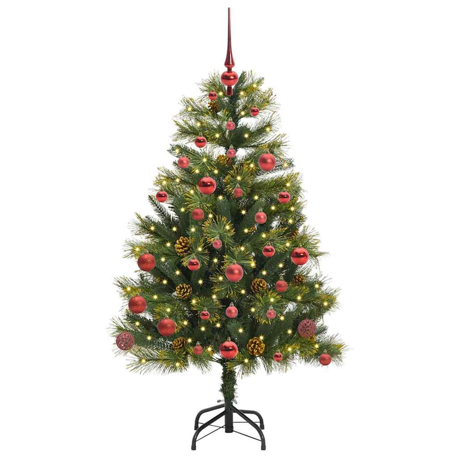 Kunstmatige Scharnier Kerstboom met Cones Groen 150 cm
