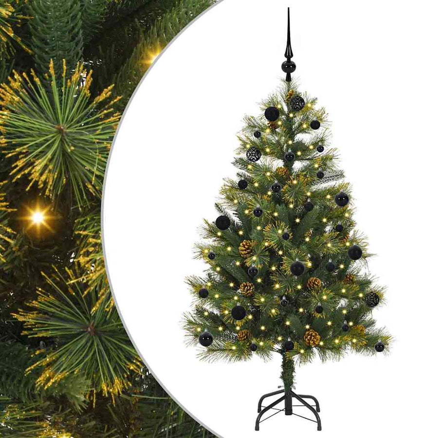 Kunstmatige Scharnier Kerstboom met Cones Groen 150 cm