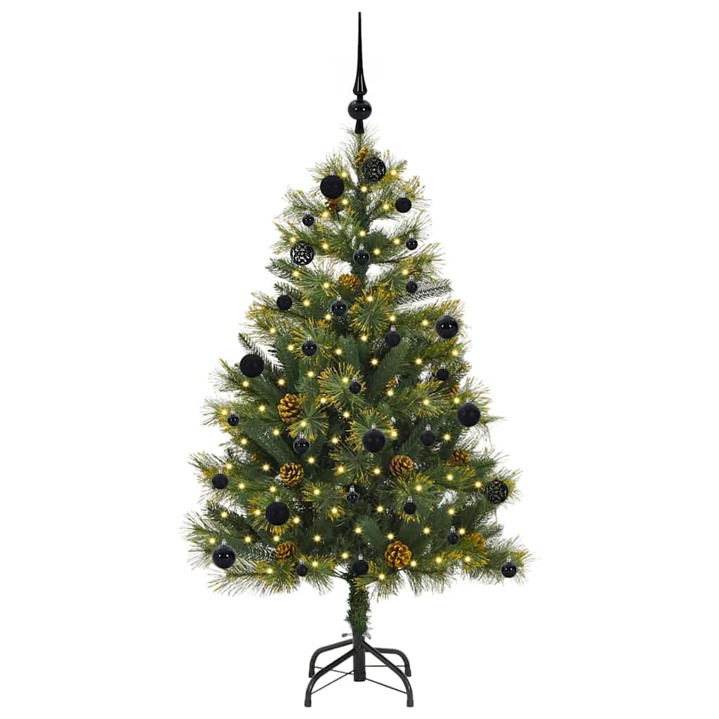 Kunstmatige Scharnier Kerstboom met Cones Groen 150 cm