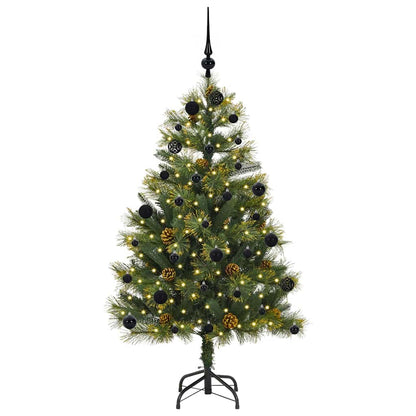 Kunstmatige Scharnier Kerstboom met Cones Groen 150 cm