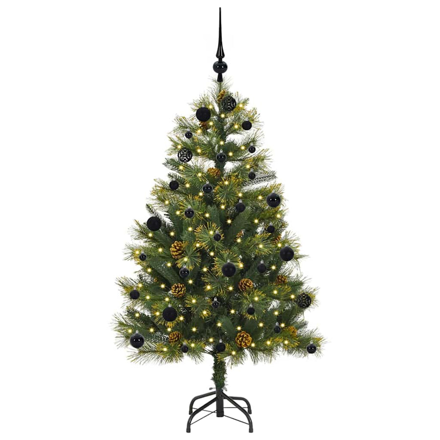 Kunstmatige Scharnier Kerstboom met Cones Groen 150 cm