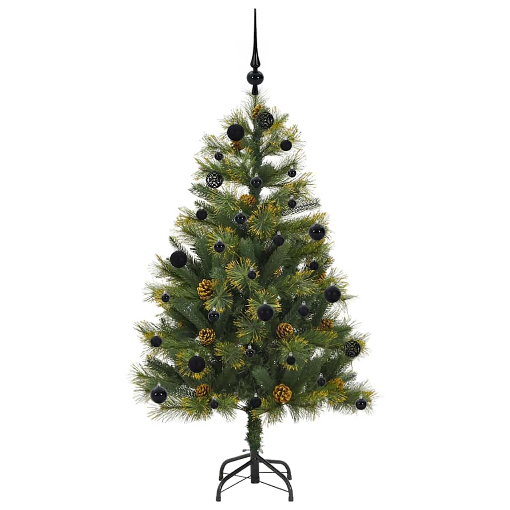 Kunstmatige Scharnier Kerstboom met Cones Groen 150 cm