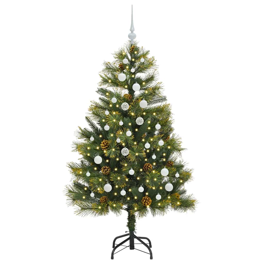 Kunstmatige Scharnier Kerstboom met Cones Groen 150 cm