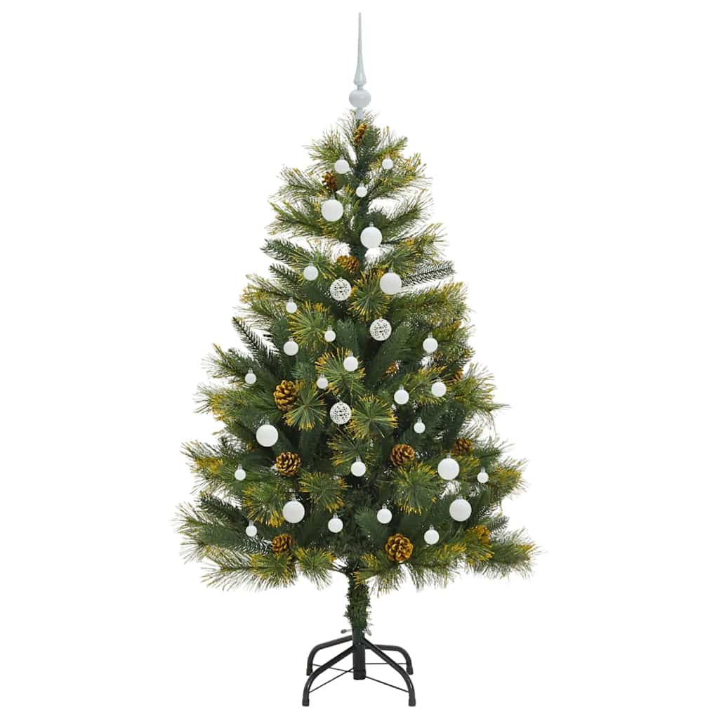 Kunstmatige Scharnier Kerstboom met Cones Groen 150 cm