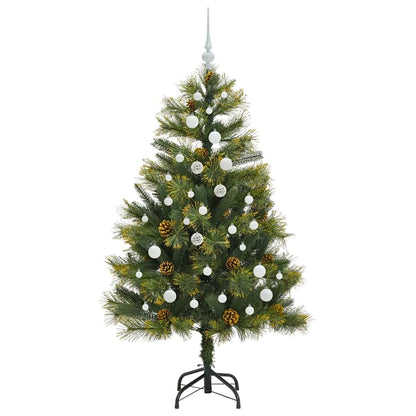 Kunstmatige Scharnier Kerstboom met Cones Groen 150 cm