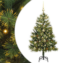 Kunstmatige Scharnier Kerstboom met Cones Groen 150 cm