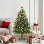Kunstkerstboom groen 150 cm met dennenappels